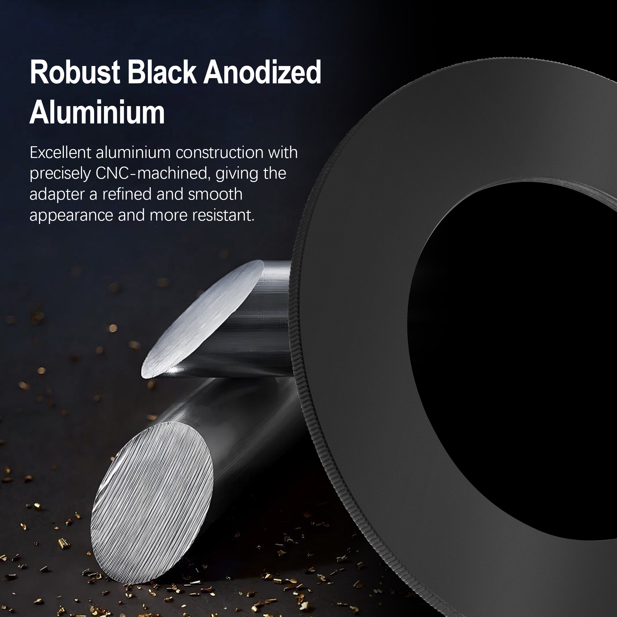 Astromania M48x0.75 Female Rotation Lock Ring Telescope Adapter, Metal Aluminum Telescope Accessories to Mount to Adapter with M48/2 Inch Male Thread for Astronomical Telescope