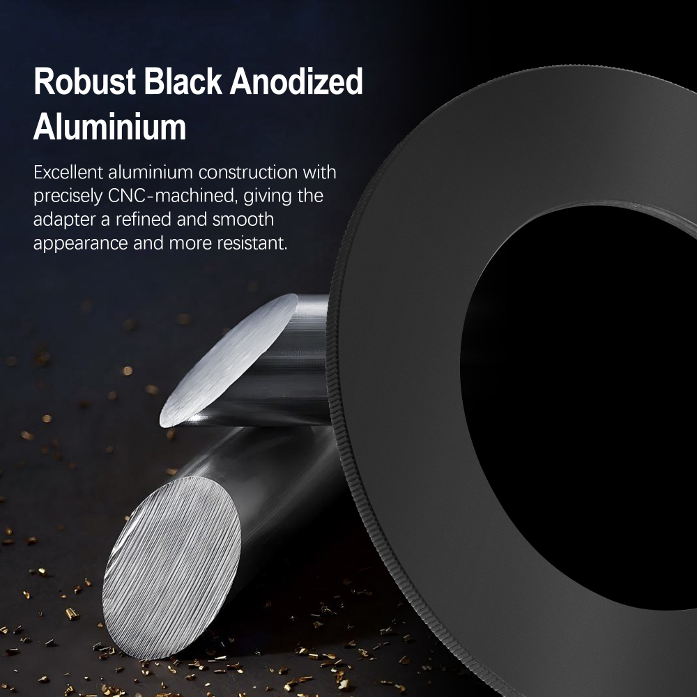 Astromania M48x0.75 Female Rotation Lock Ring Telescope Adapter, Metal Aluminum Telescope Accessories to Mount to Adapter with M48/2 Inch Male Thread for Astronomical Telescope