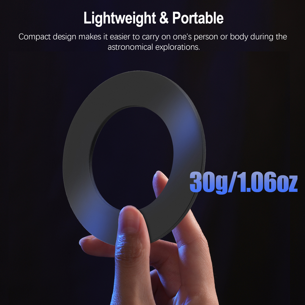 Astromania M48x0.75 Female Rotation Lock Ring Telescope Adapter, Metal Aluminum Telescope Accessories to Mount to Adapter with M48/2 Inch Male Thread for Astronomical Telescope