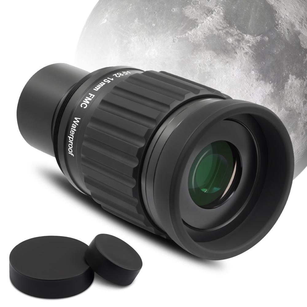 Astromania 1.25"-82 Degree SWA-15mm compact eyepiece, Waterproof & Fogproof - allows any water enter the interior and enjoy an unobstructed view