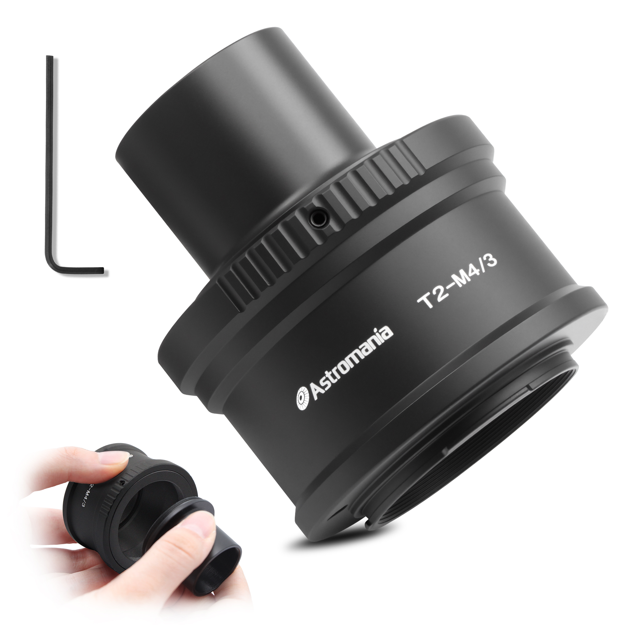 Astromania T T2 Mount and M42 to 1.25" Telescope Adapter (T-Mount) for Olympus Panasonic M4 / 3 Cameras - Compatible with Olympus EP1, EP2, EPL1, Panasonic DMC-G1, DMC-GH1, DMC-GF1 Camera Bodies