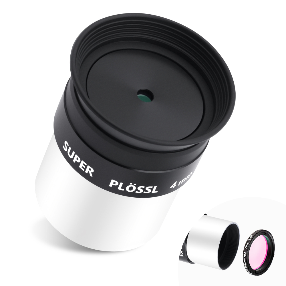 Astromania Telescope Eyepiece, 52 Degree Super Plossl Telescope Eyepiece 4mm, Fully Multi-Coated Telescope Lense with Filter Thread, 1.25 Inches Telescope Accessories for Moon & Planetary Observation