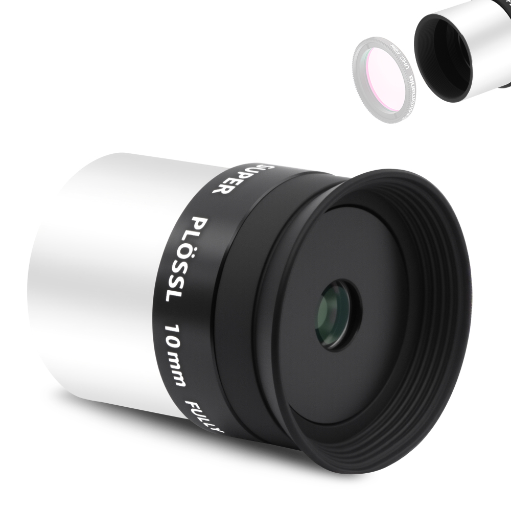 Astromania Telescope Eyepiece, 52 Degree Super Plossl Telescope Eyepiece 10mm, Fully Multi-Coated Telescope Lense with Filter Thread, 1.25 Inches Telescope Accessories for Moon & Planetary Observation