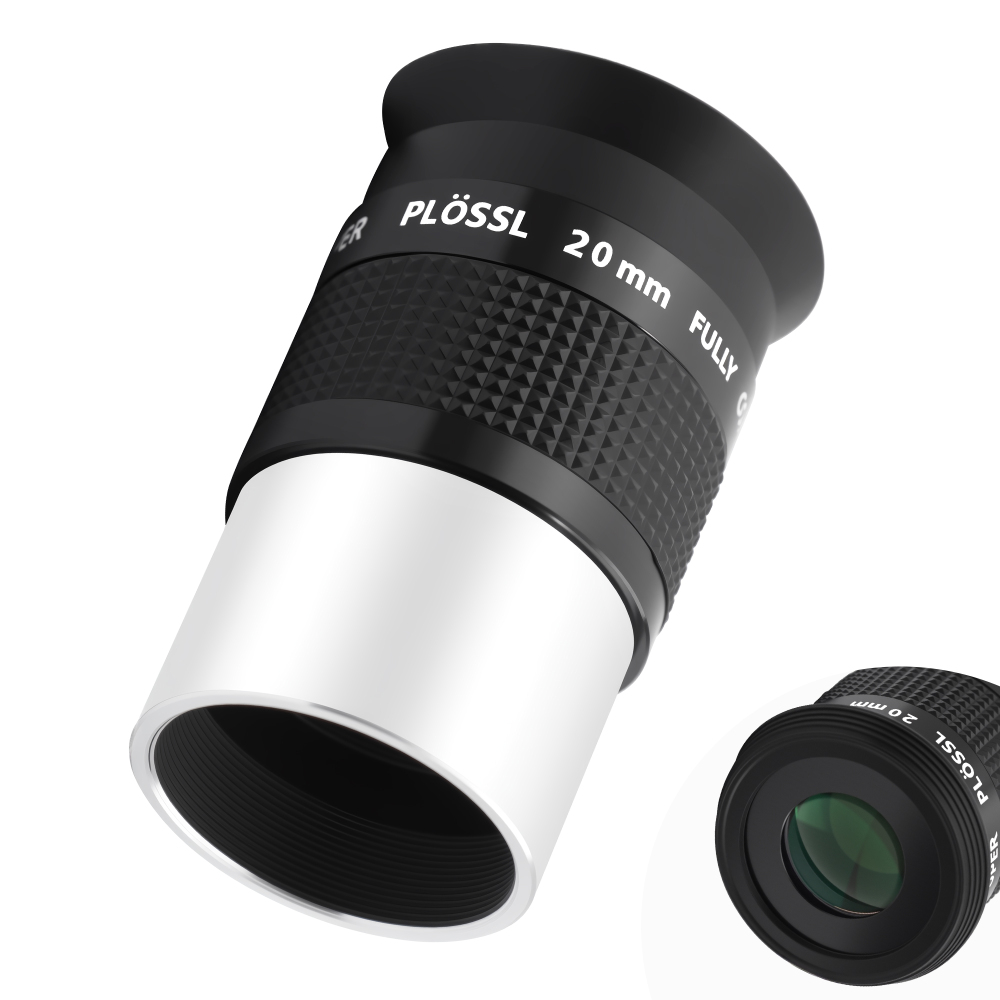 Astromania 1.25 Inch Eyepiece for Telescope 20mm, Telescope Accessories Super Plossl Eyepiece 52 Degree Field of View with Fully Multi-Coated 5 Element & Filter Thread for Astronomical Telescopes
