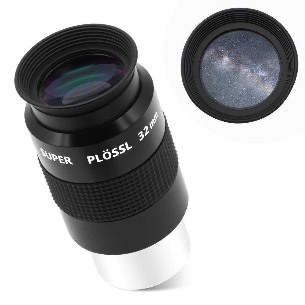 Astromania Telescope Eyepiece, 52 Degree Super Plossl Telescope Eyepiece 32mm, Fully Multi-Coated Telescope Lense with Filter Thread, 1.25 Inches Telescope Accessories for Moon & Planetary Observation