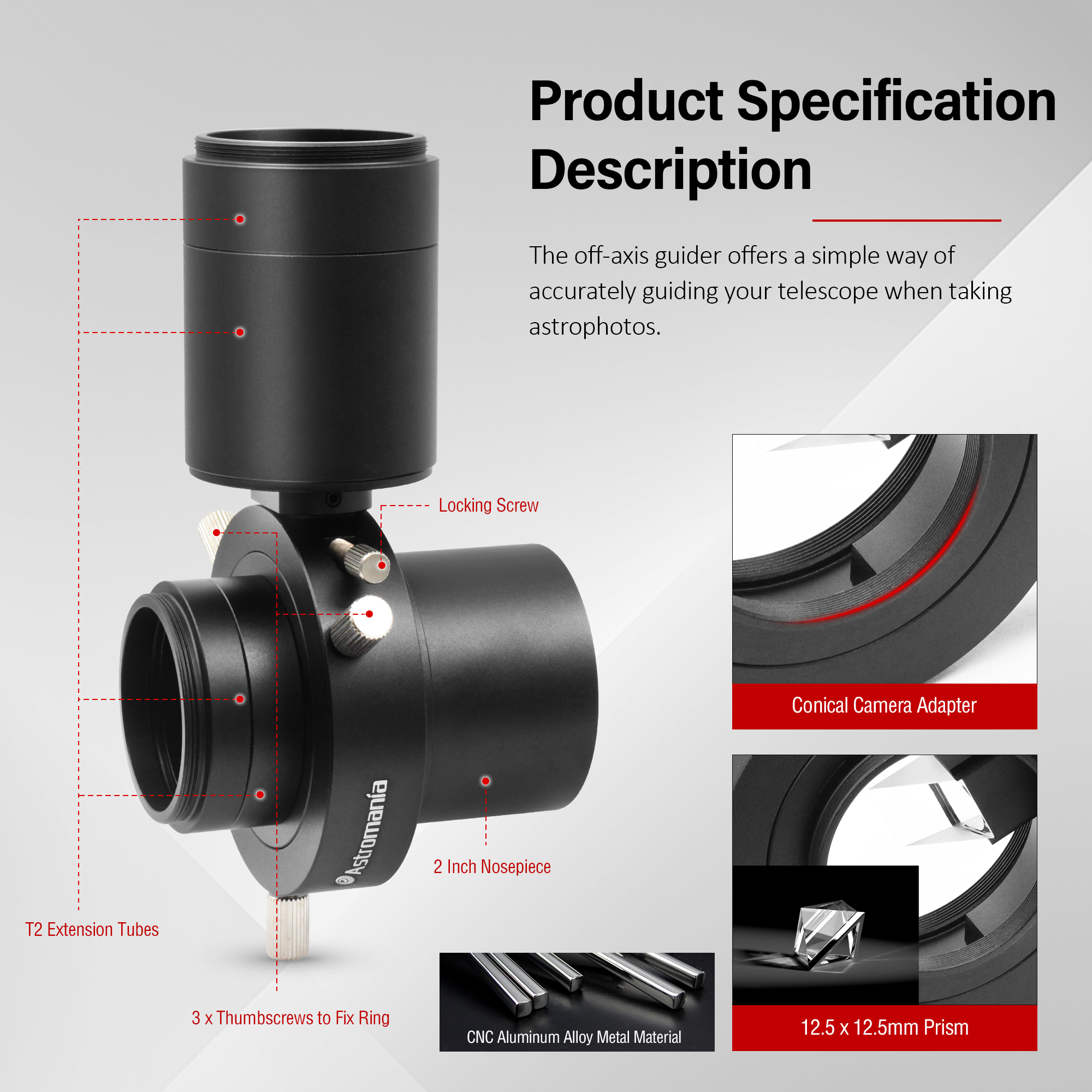 Astromania Deluxe Off-Axis Guider for Astrophotography