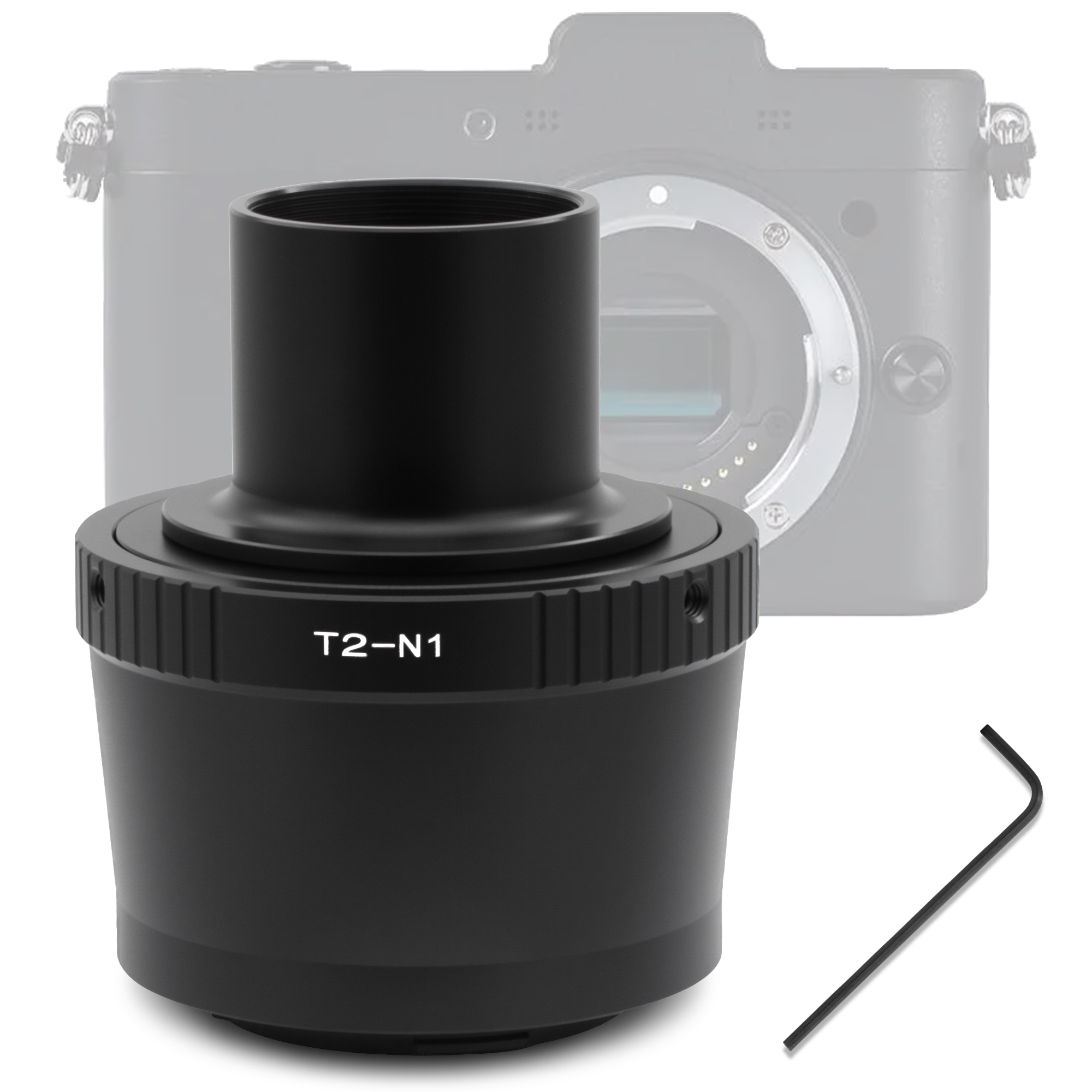 Astromania T2 N1 T Mount Lens Adapter and M42 to 1.25" Telescope Adapter (T-mount) for Nikon 1 Series Camera V1 V2 V3 J1 J2 J3 J4 J5