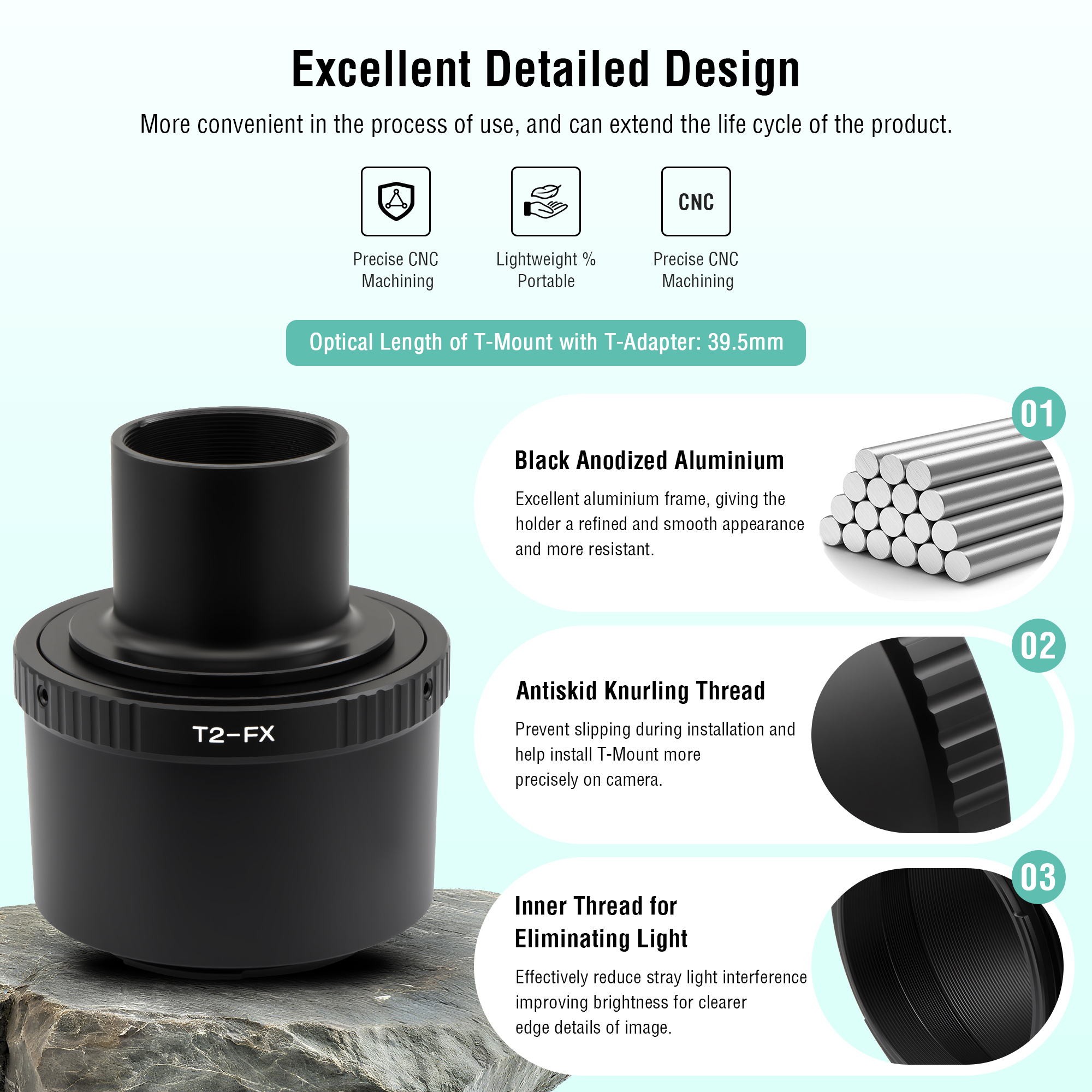 Astromania T T2 Lens to Fuji FX mount Camera adapter and M42 to 1.25" Telescope Adapter(T-mount)-Universal screw in forX-T1 X-A1 X-E2 X-M1 X-E1 X-PRO1