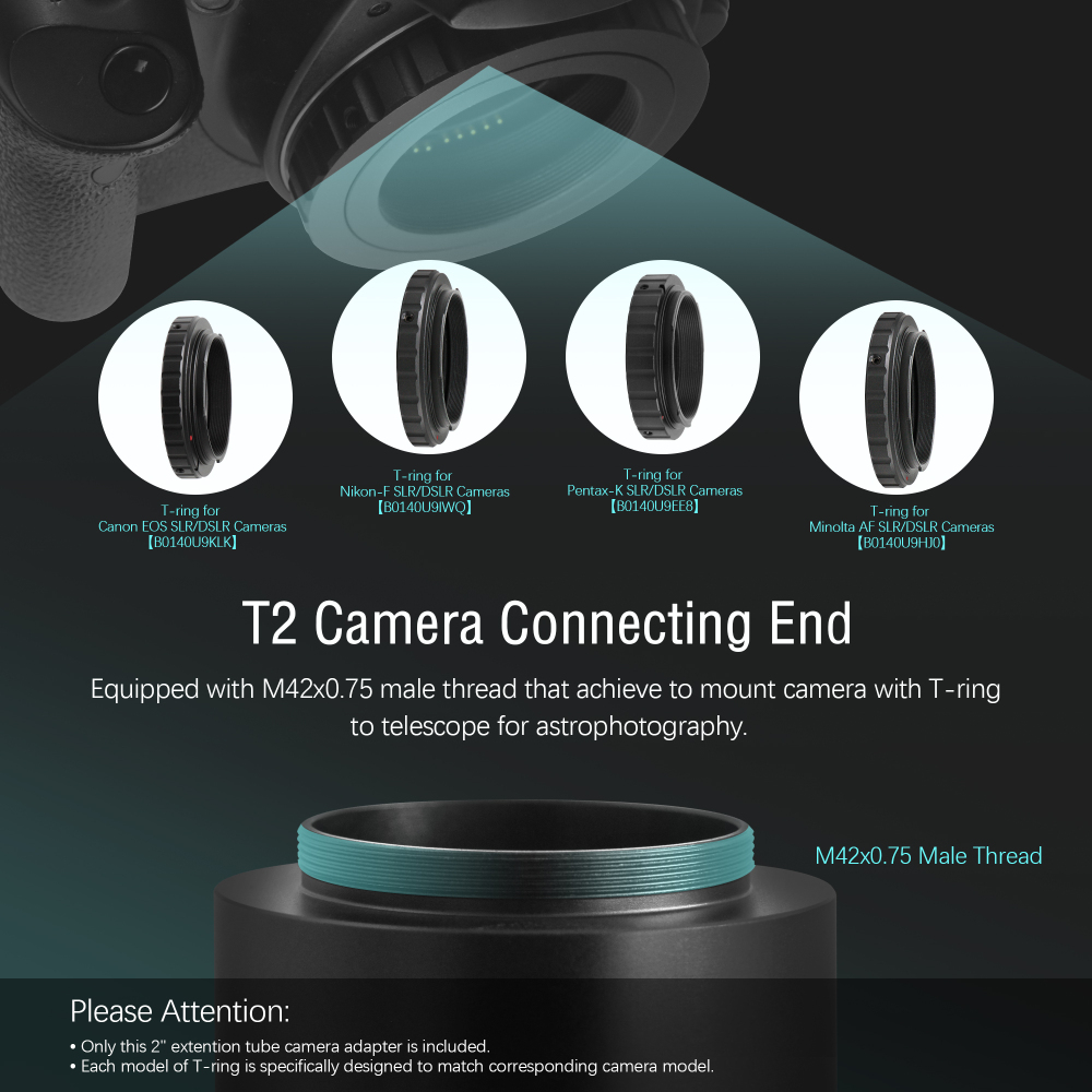 Astromania 2" Variable Universal Camera Adapter