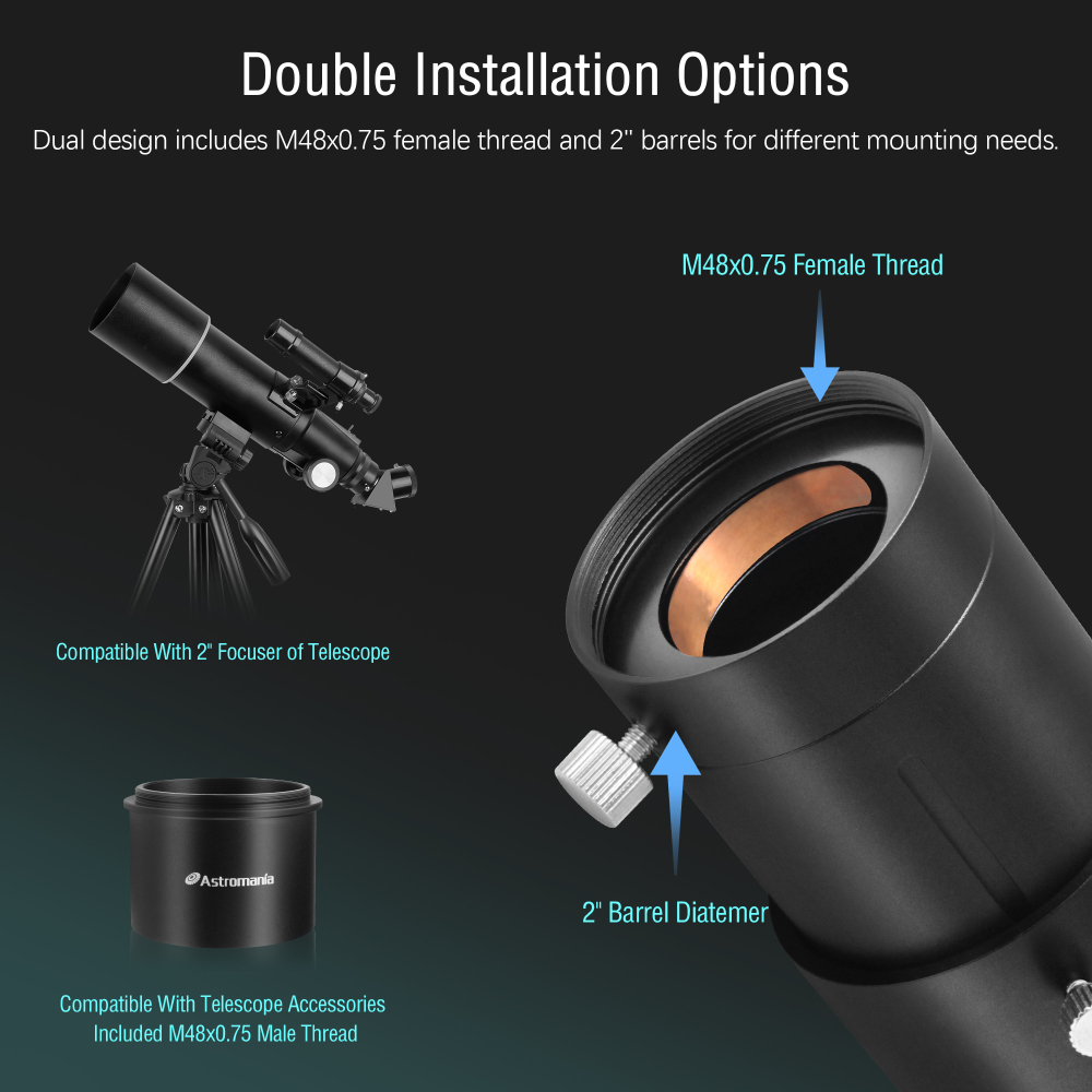 Astromania 2" Variable Universal Camera Adapter