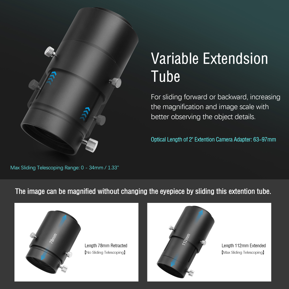 Astromania 2" Variable Universal Camera Adapter