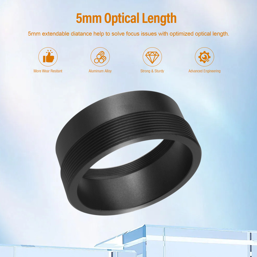 Astromania M42X0.75 female to SCT male thread (2", 24 TPI) Telescope Adapter