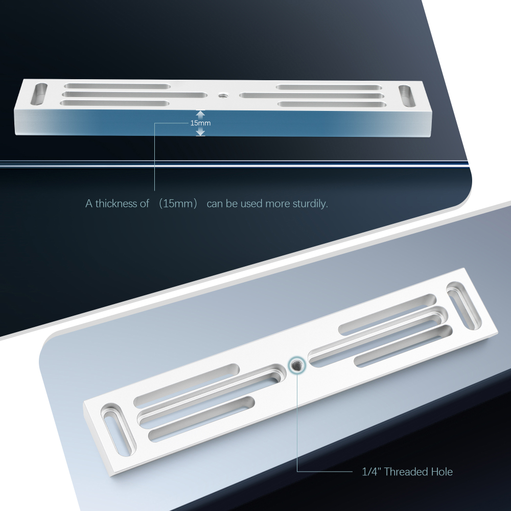 Astromania DeLuxe Dovetail Plate Dovetail Rail with 228 mm length - Vixen Style - you can easily balance the telescope by shifting