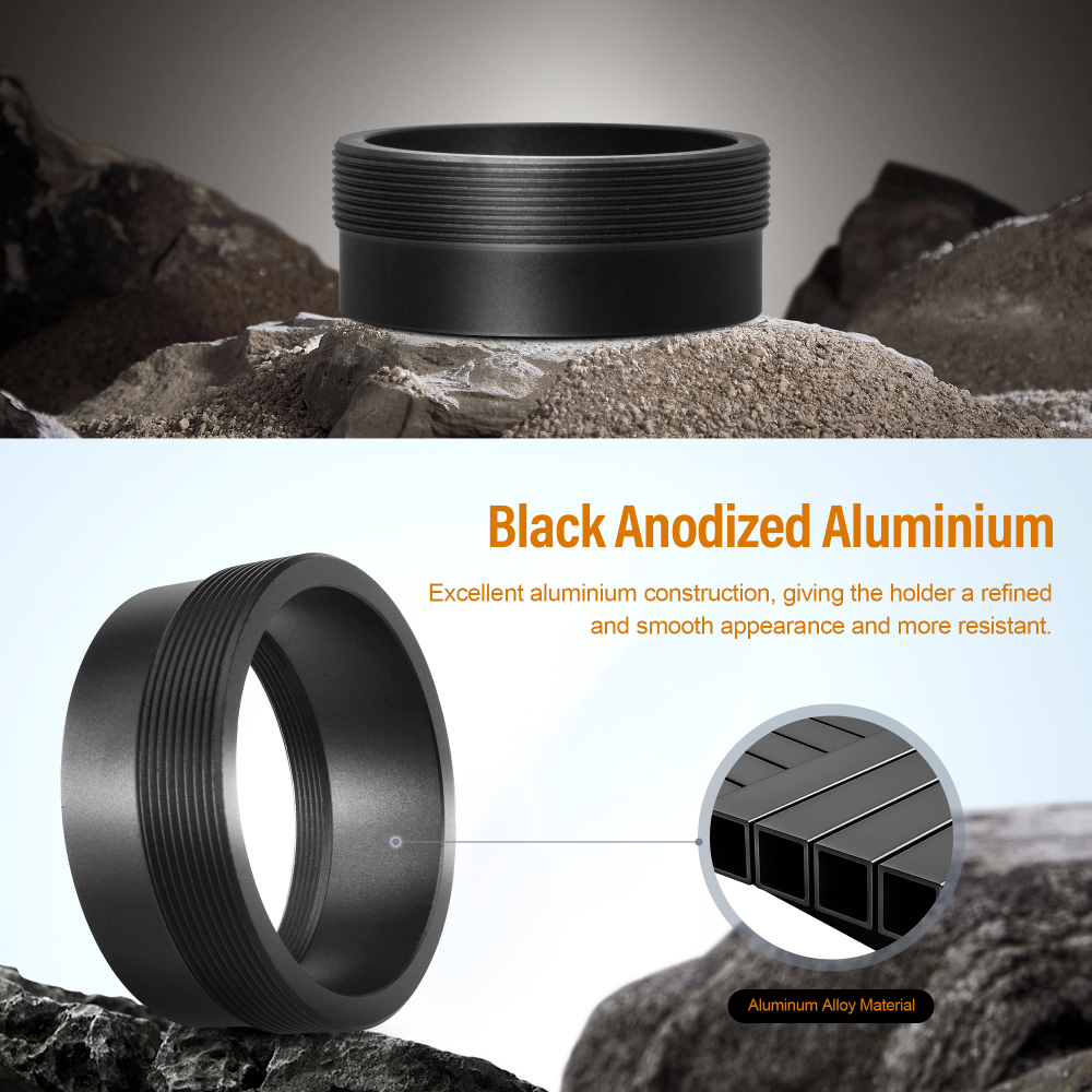 Astromania M42X0.75 female to SCT male thread (2", 24 TPI) Telescope Adapter