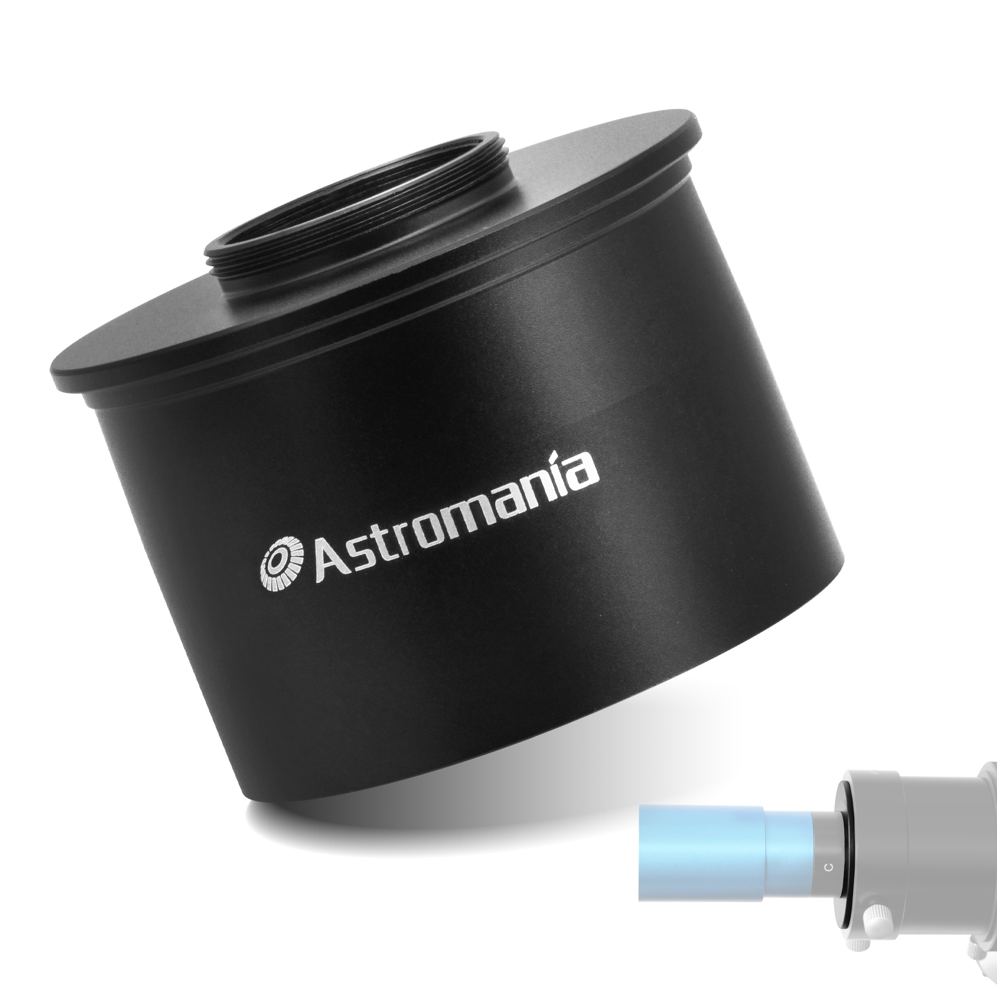 Astromania C Mount To 2" Video Camera Barrel Adapter Telescope Astrophotography