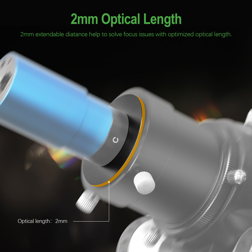 Astromania C Mount To 2" Video Camera Barrel Adapter Telescope Astrophotography