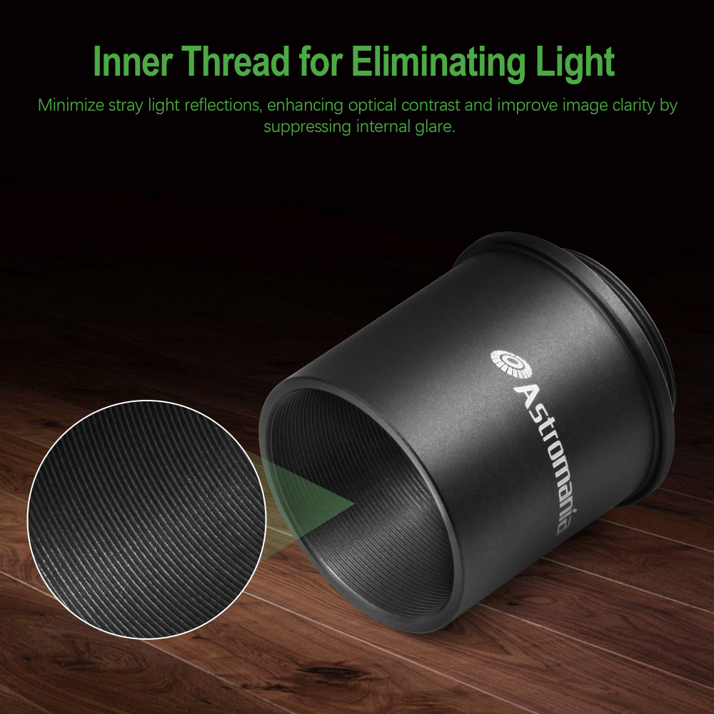 Astromania C Mount To 1.25" Video Camera Barrel Adapter Telescope Astrophotography