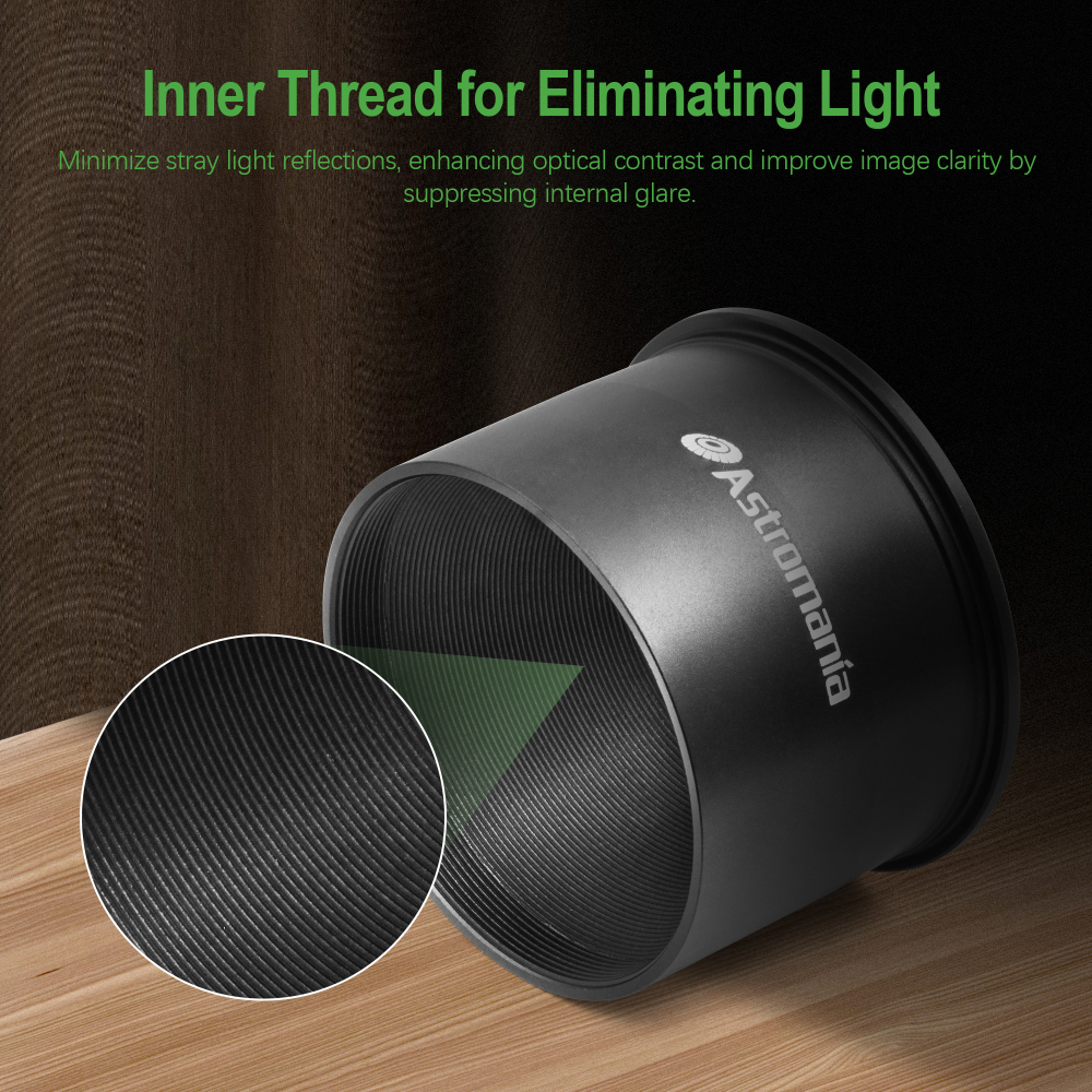 Astromania C Mount To 2" Video Camera Barrel Adapter Telescope Astrophotography