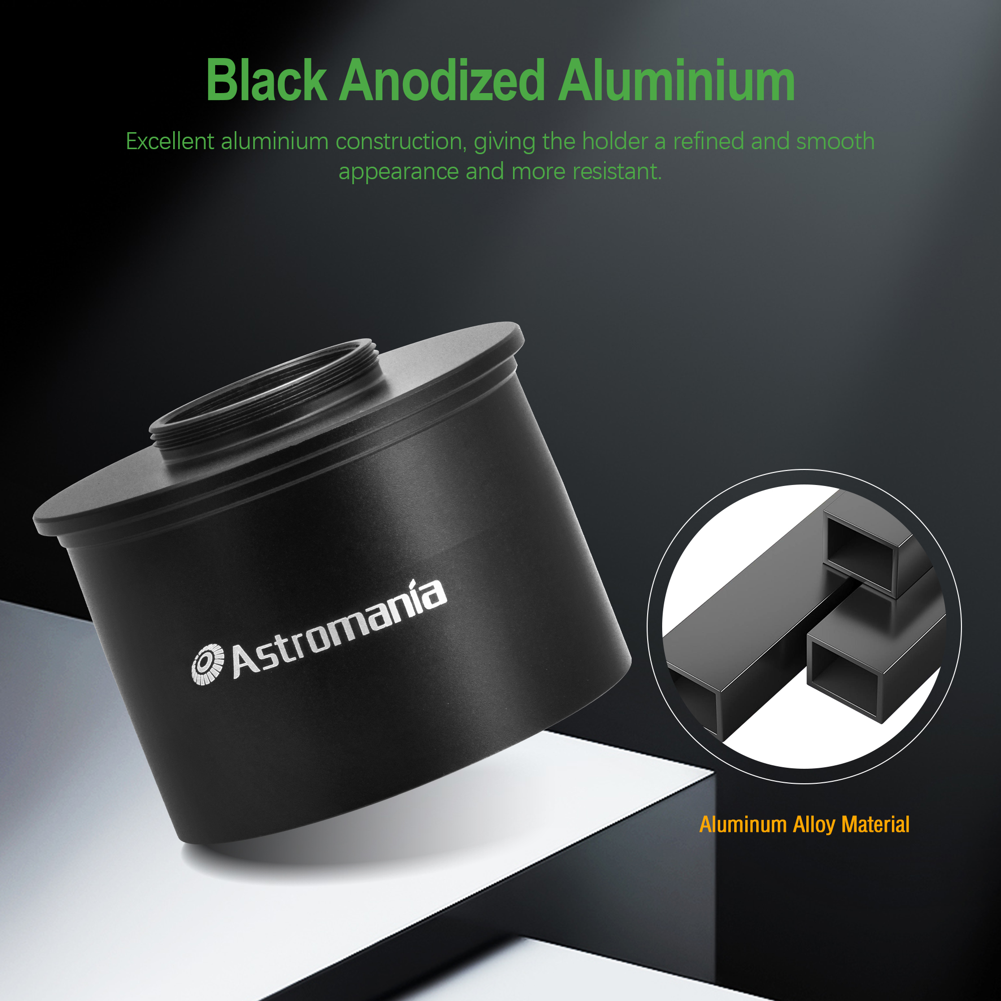 Astromania C Mount To 2" Video Camera Barrel Adapter Telescope Astrophotography