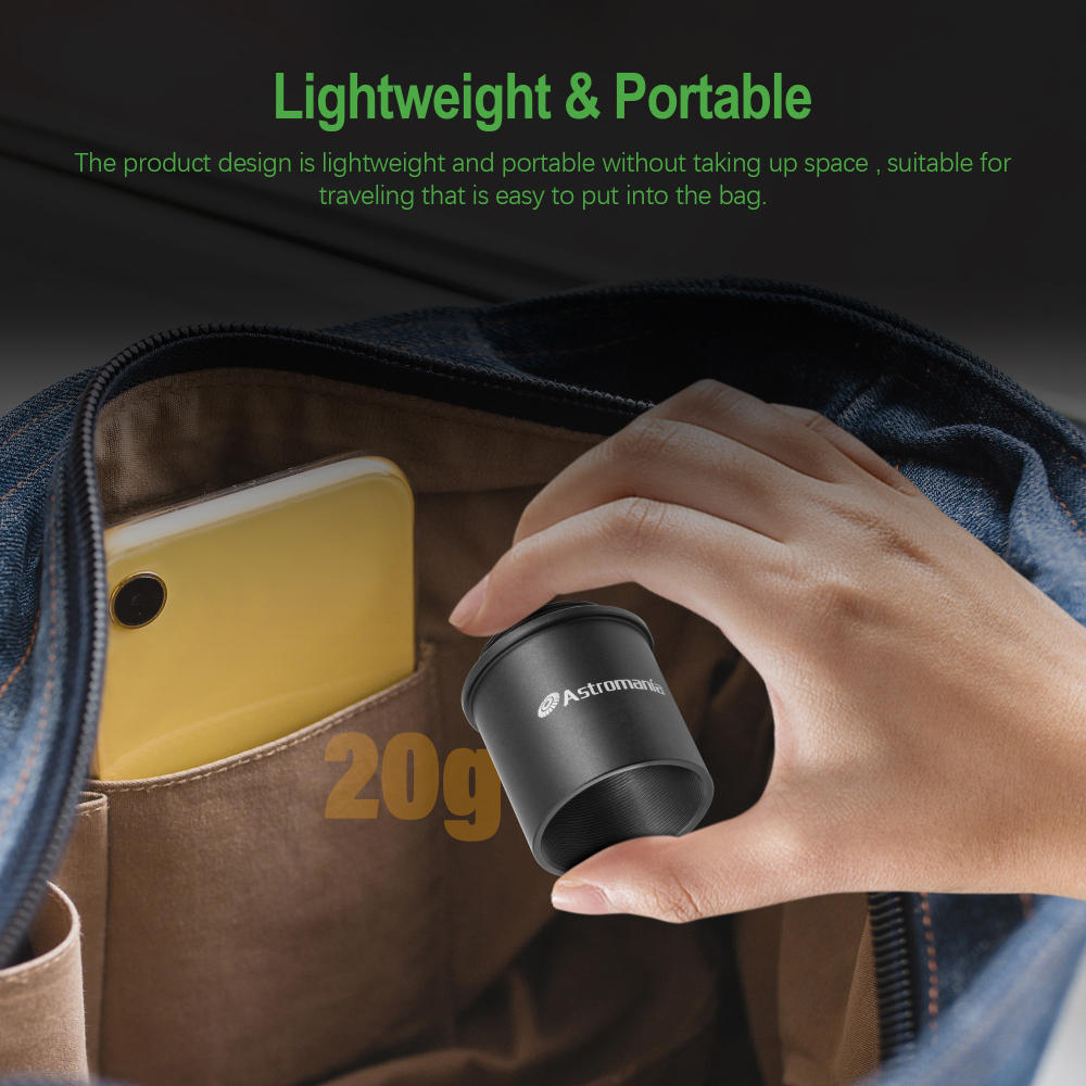 Astromania C Mount To 1.25" Video Camera Barrel Adapter Telescope Astrophotography