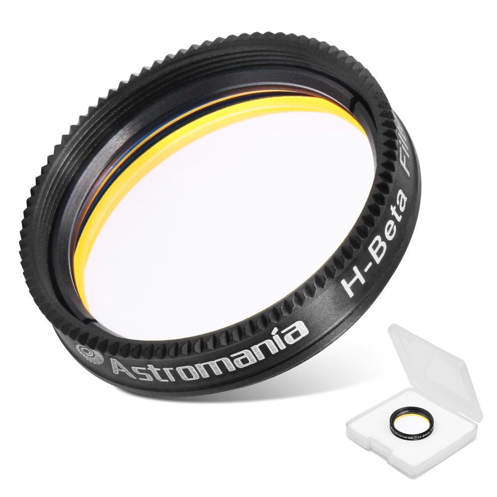 Astromania Telescope Filter, 1.25 inch Multi-Narrowband Galaxy Nebula H-Beta Filter for Astronomy Telescope, Metal Frame Telescope Accessories Light Pollution Filter
