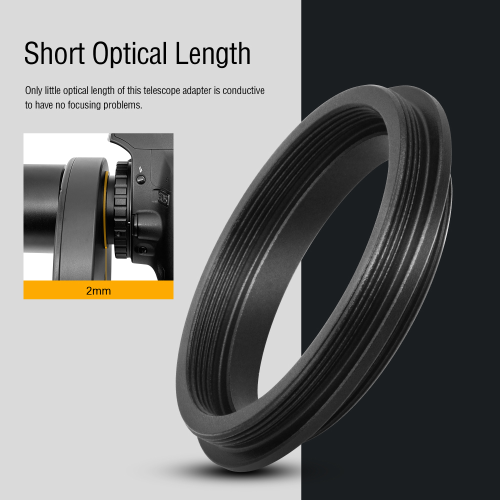 Astromania M48X0.75 Male to M42X0.75 Male Telescope Adapter