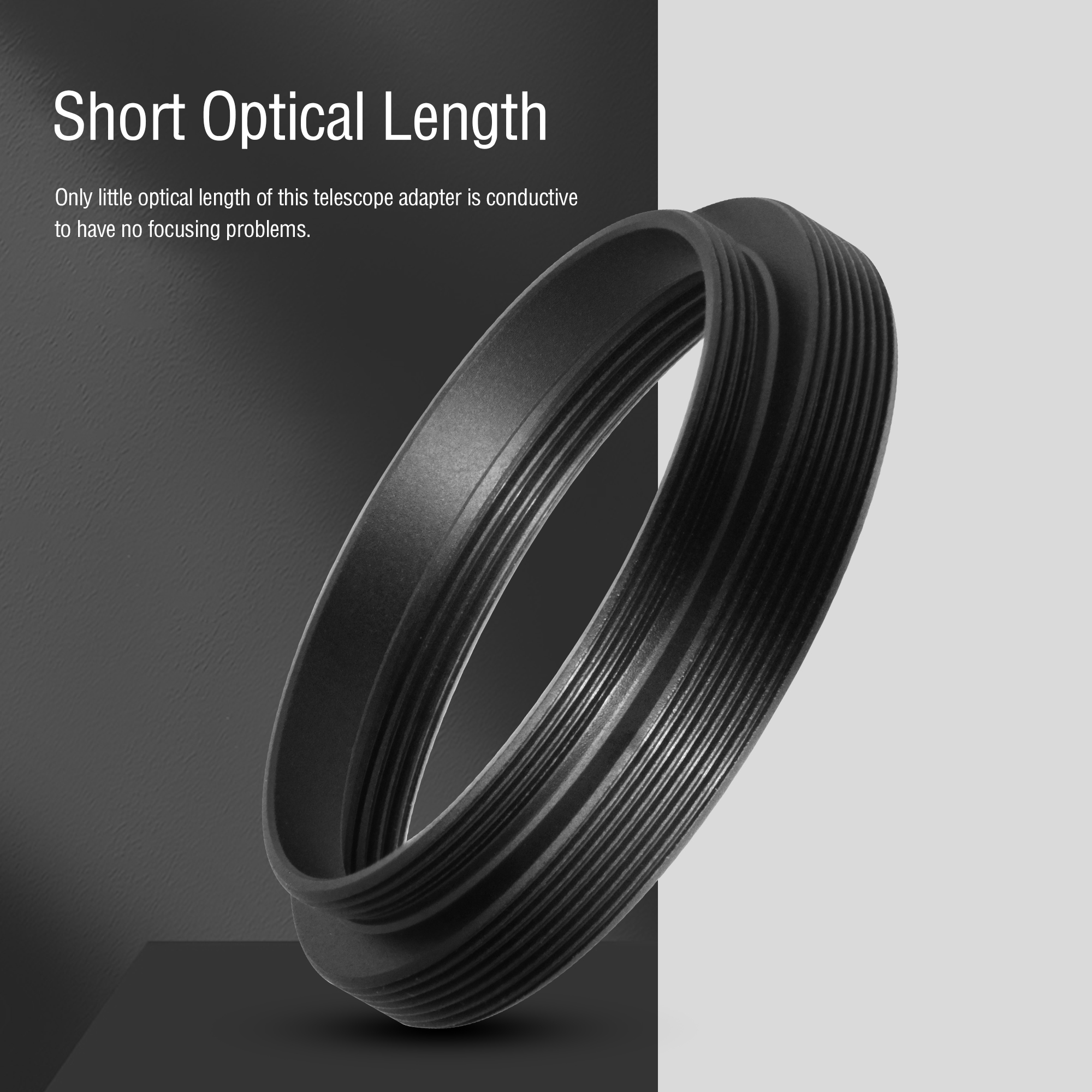 Astromania M48X0.75 Male/M42X1 Female to M42X0.75 Male Telescope Adapter