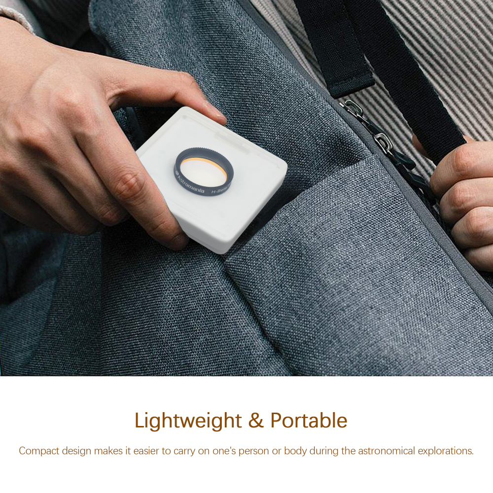 Astromania Telescope Filter, 1.25 inch Multi-Narrowband Galaxy Nebula H-Beta Filter for Astronomy Telescope, Metal Frame Telescope Accessories Light Pollution Filter