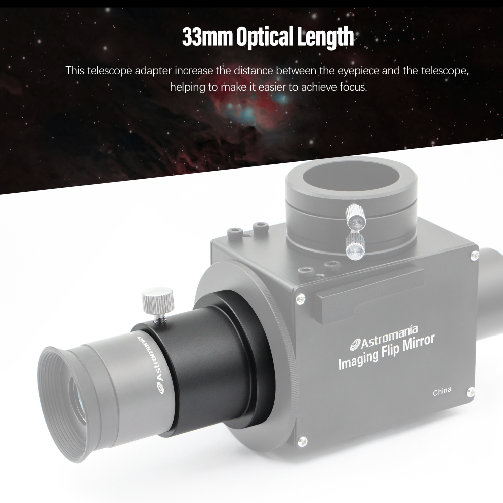 Astromania M42X0.75 Female Thread to 1.25" Adapter - connecting to a filter wheel, to another adapter with T-2 thread
