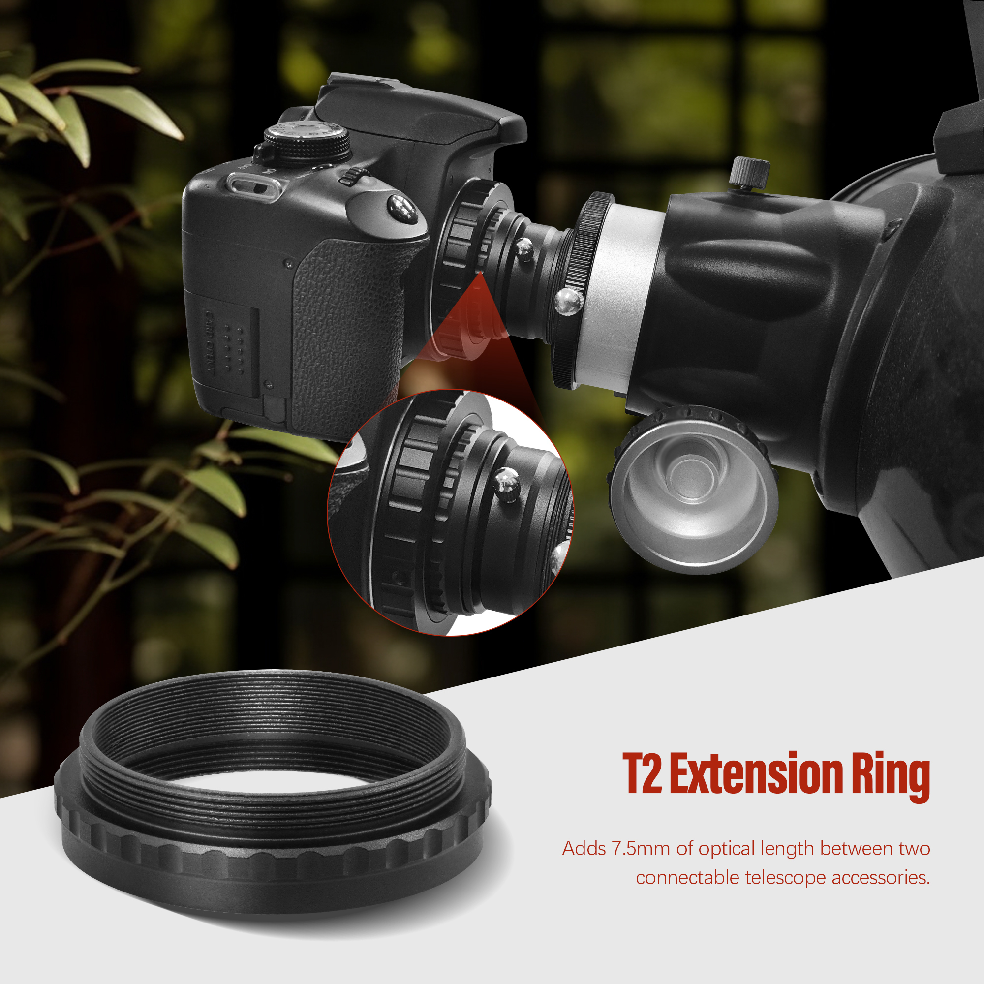 Astromania 7.5mm T2 Extension Ring