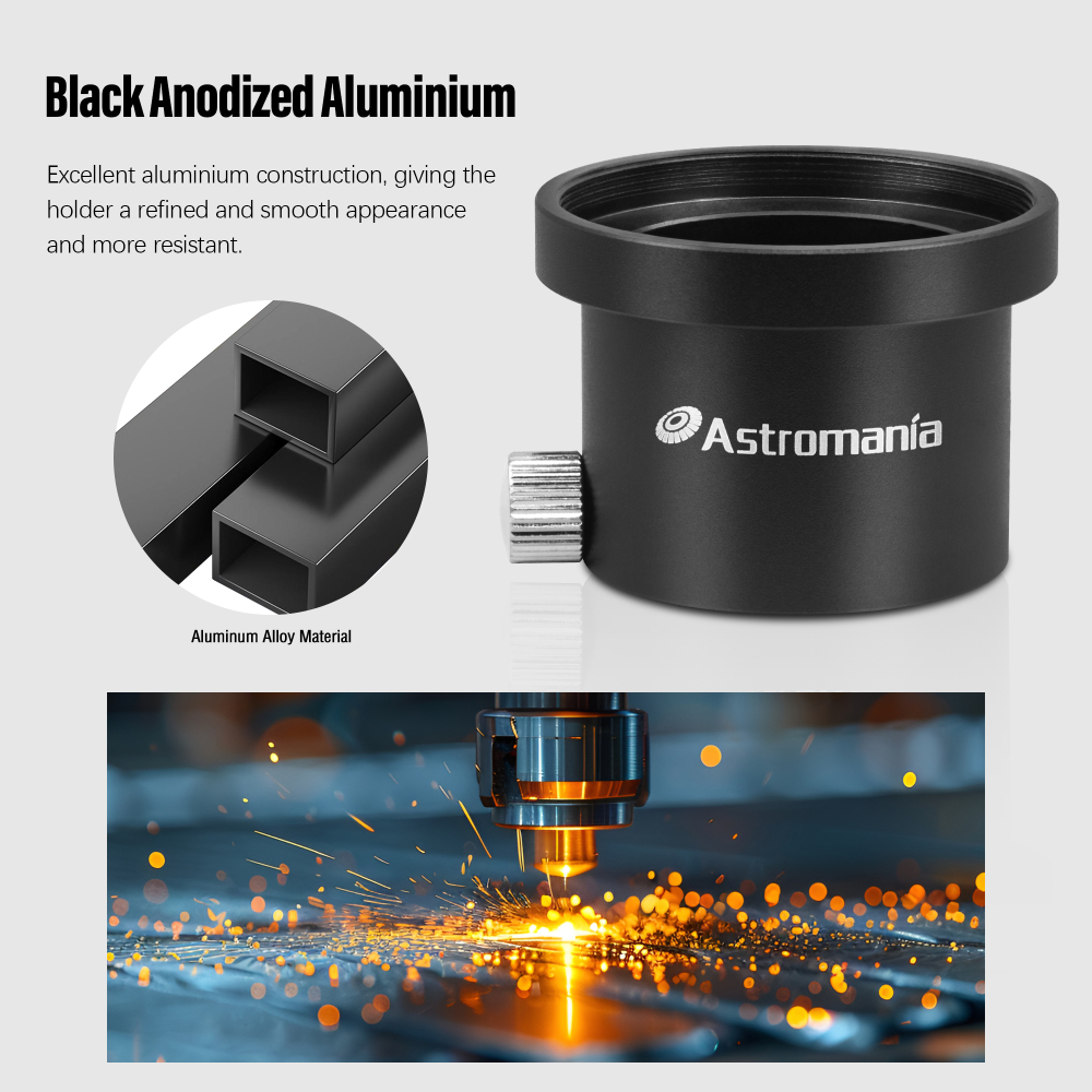 Astromania M42X0.75 Female Thread to 1.25" Adapter - connecting to a filter wheel, to another adapter with T-2 thread