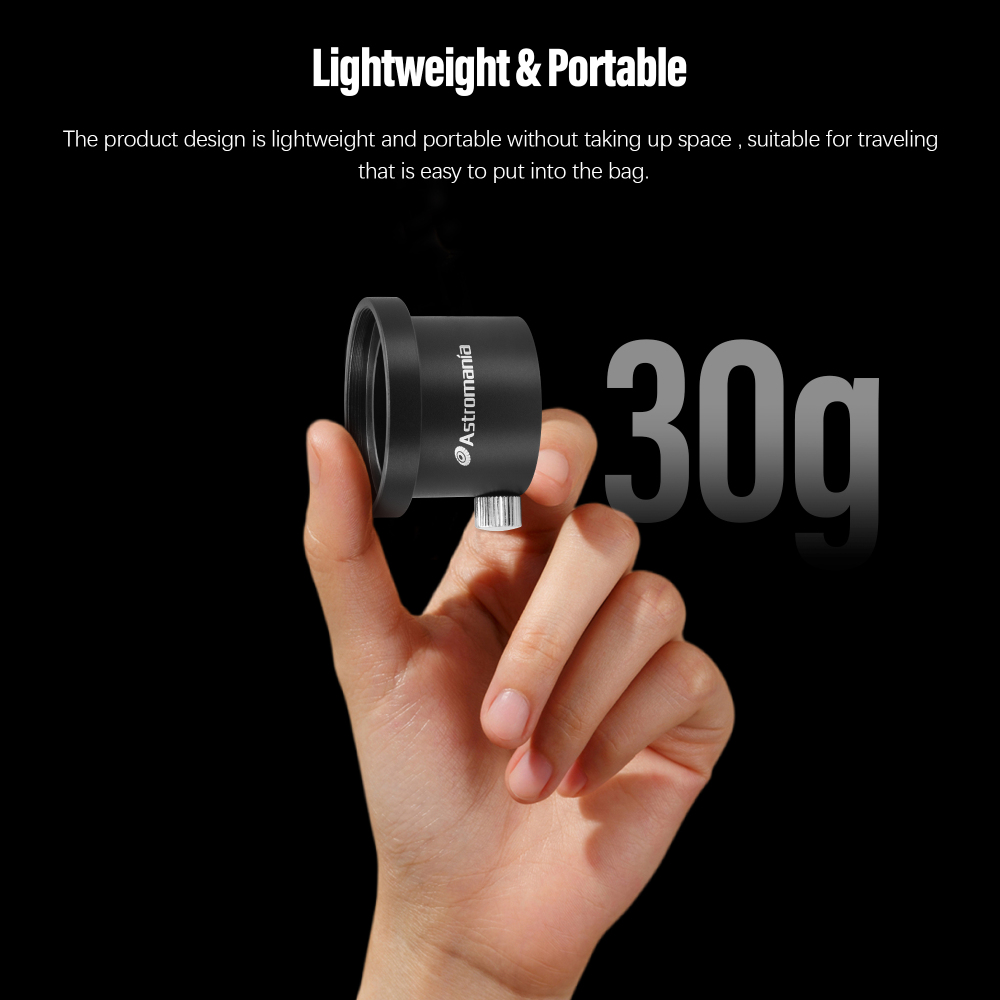 Astromania M42X0.75 Female Thread to 1.25" Adapter - connecting to a filter wheel, to another adapter with T-2 thread