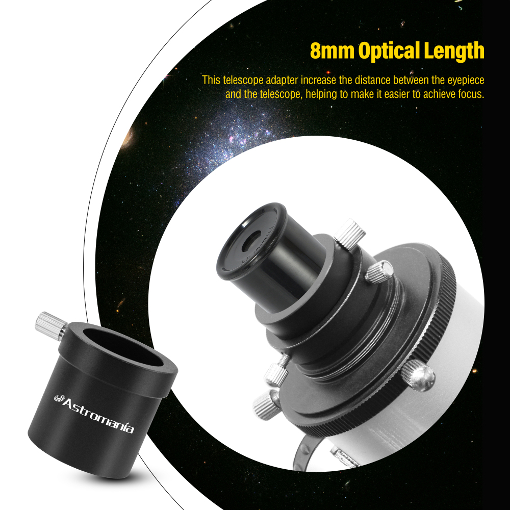 Astromania 1.25" to 0.965" Adapter - Allow you use 0.965" accessories on 1.25" telescope!