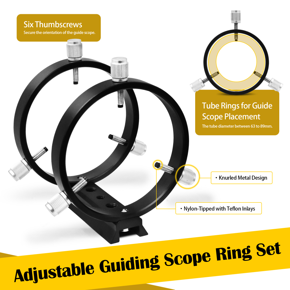 Astromania Guide Scope 70mm with Double Helical Focuser Compact Deluxe Finder and Guide Scope Compatible with 1.25 inch Eyepiece for Astronomical Telescope & Auto Guiding Cameras for Astrophotography