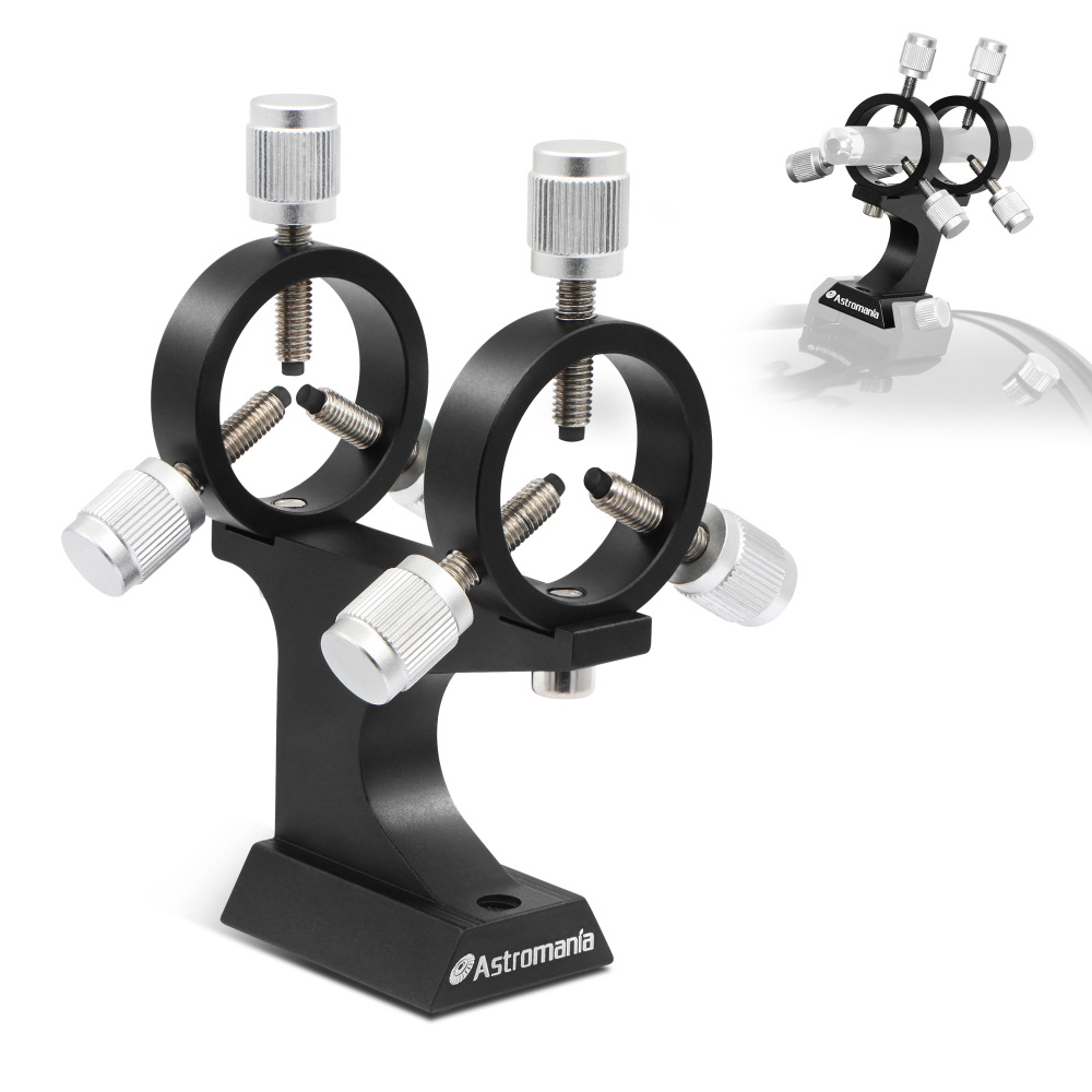 Astromania Aluminum Alloy Adjustable Laser Finder Scope Mounting Bracket with 1/4 Screw- 30mm Inside Diameter (Pair) - for Astronomy Laser Pointer