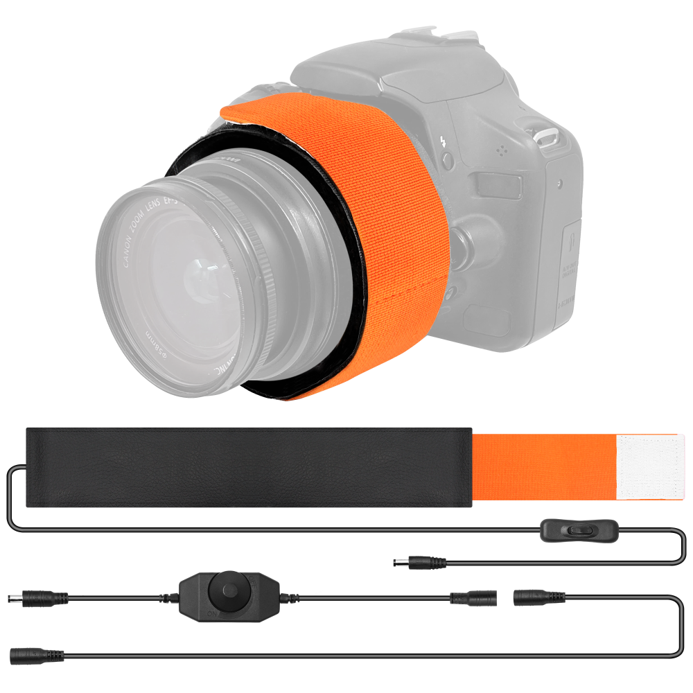 Astromania Dew Heater for Telescope DSLR Camera Lens, 300mm DC Lens Heater Warmer Stepless Temperature Regulator for Universal Cameras and Telescopes Lens Less Than 3.75 inch (95mm) in Outer Diameter