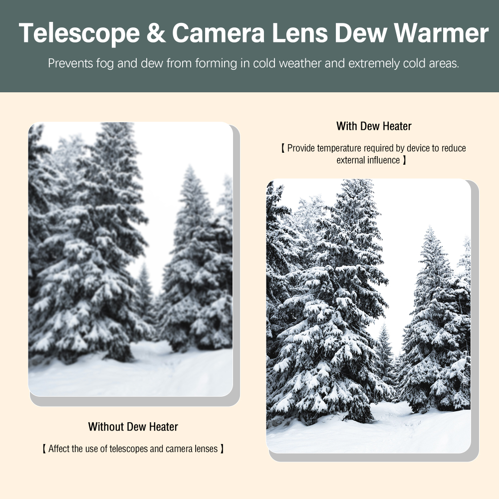 Astromania 40cm USB Lens Heater Warmer Dew Heater Strip - Stepless Temperature Regulator for Universal Camera and Telescopes Lens Less Than 3.15 inch