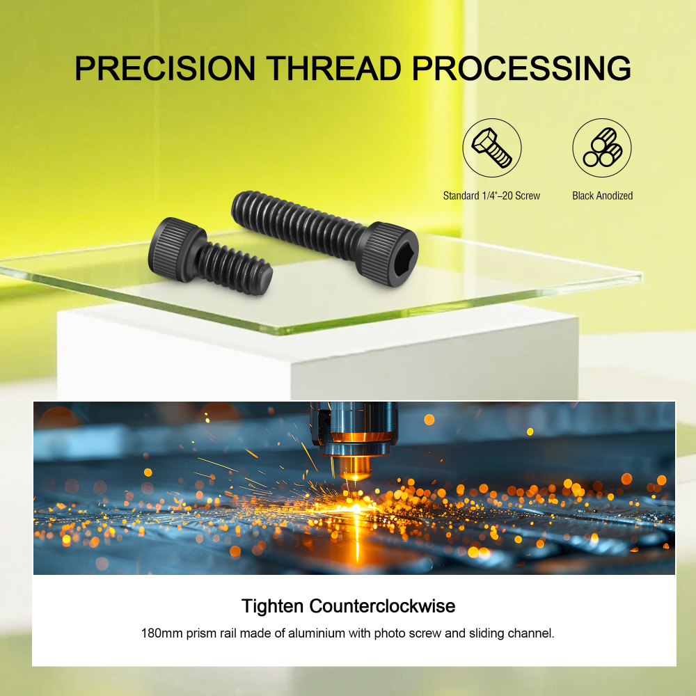 Astromania Improve Vixen Style Plate with 1/4"-20 Photo Thread - Length 180MM