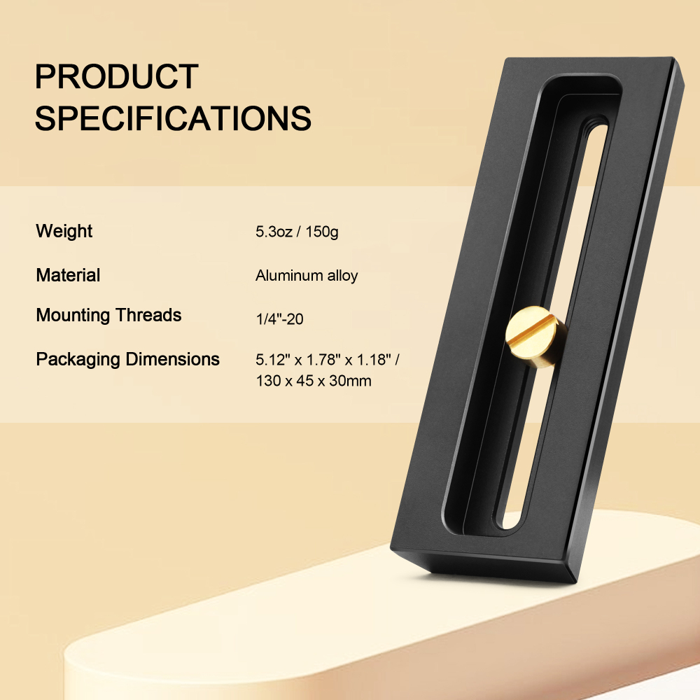 Astromania Short Full Aluminum Prism Rail with Screw - Length 120MM