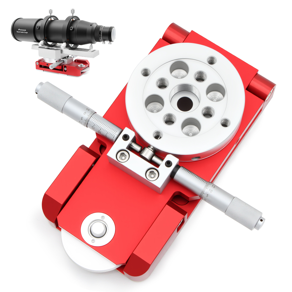 Astromania Deluxe Guide Scope Mount - Quickly And Easily Mounting Your Guide Scope Onto Your Main Telescope