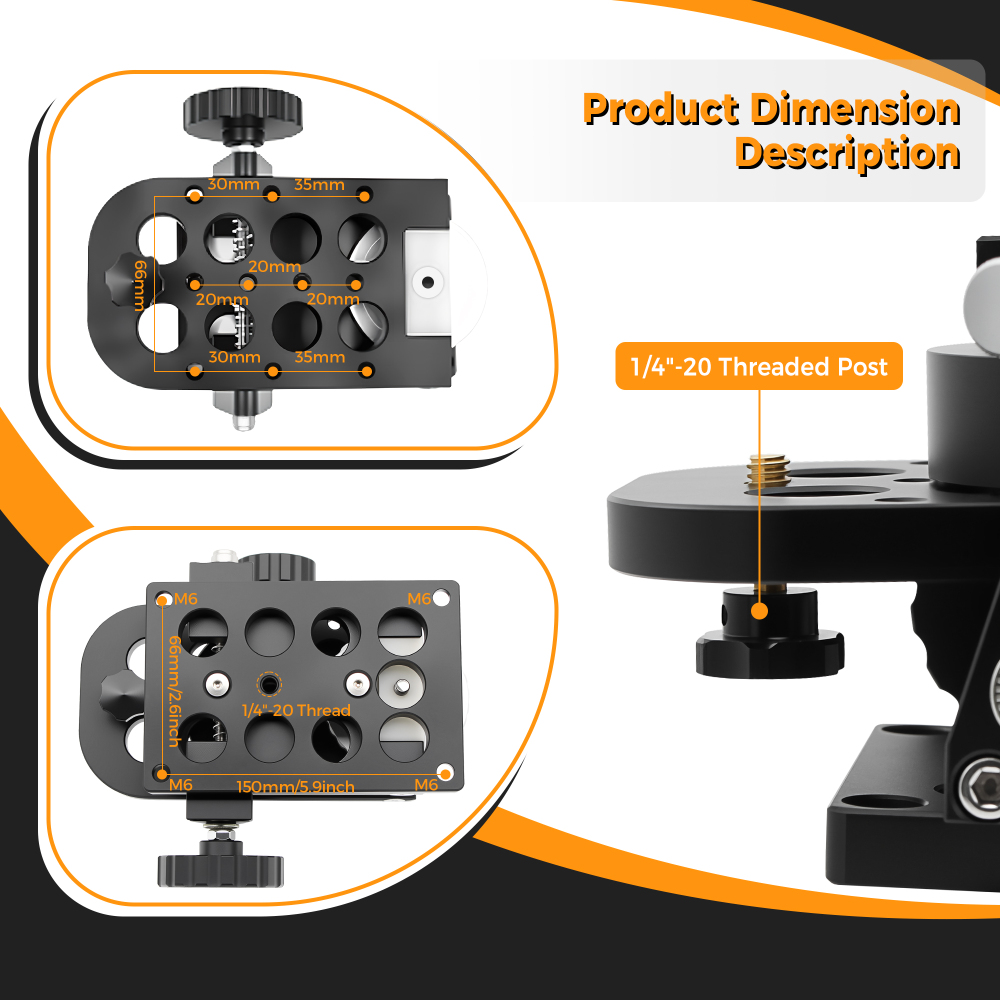 Astromania Guide Scope Mount for Finderscope Guidescope, Metal Telescope Mount Quickly Mounting Guide Scope Guider onto Astronomical Telescopes or Camera Tripods For Precise Alignment of Guidescope