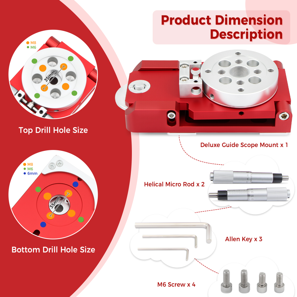 Astromania Deluxe Guide Scope Mount - Quickly And Easily Mounting Your Guide Scope Onto Your Main Telescope