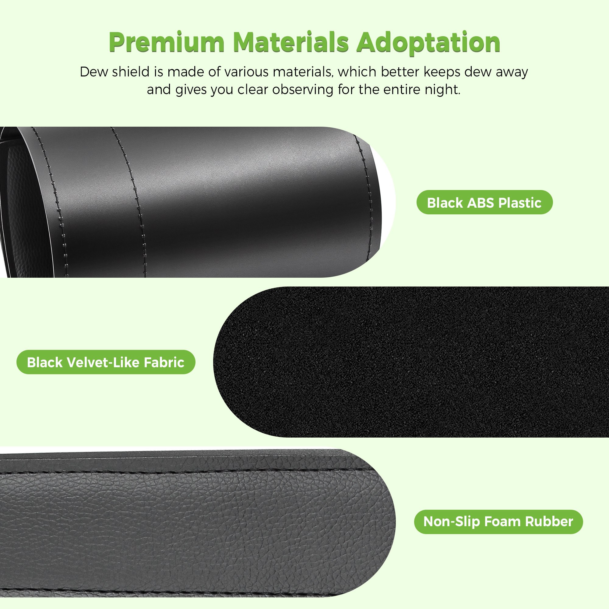 Astromania Flexible Dew Shield for Telescope Front Outer Diameter from 250-270mm diameter-keep dew away and gives you clear observing for entire night