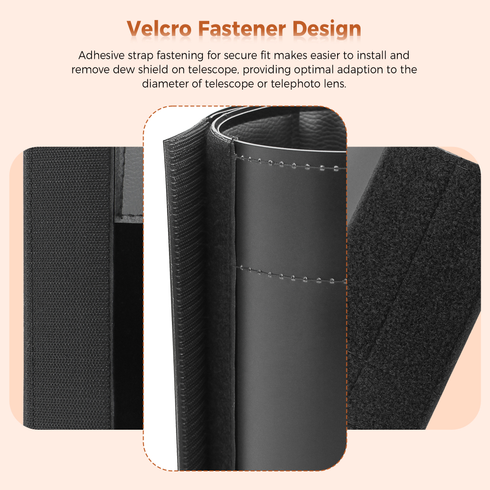 Astromania Flexible Dew Shield for Telescope Front Outer Diameter from 100-123mm diameter-keep dew away and gives you clear observing for entire night