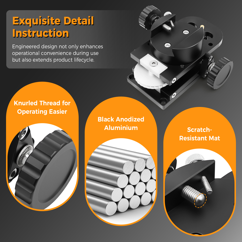 Astromania Guide Scope Mount for Finderscope Guidescope, Metal Telescope Mount Quickly Mounting Guide Scope Guider onto Astronomical Telescopes or Camera Tripods For Precise Alignment of Guidescope