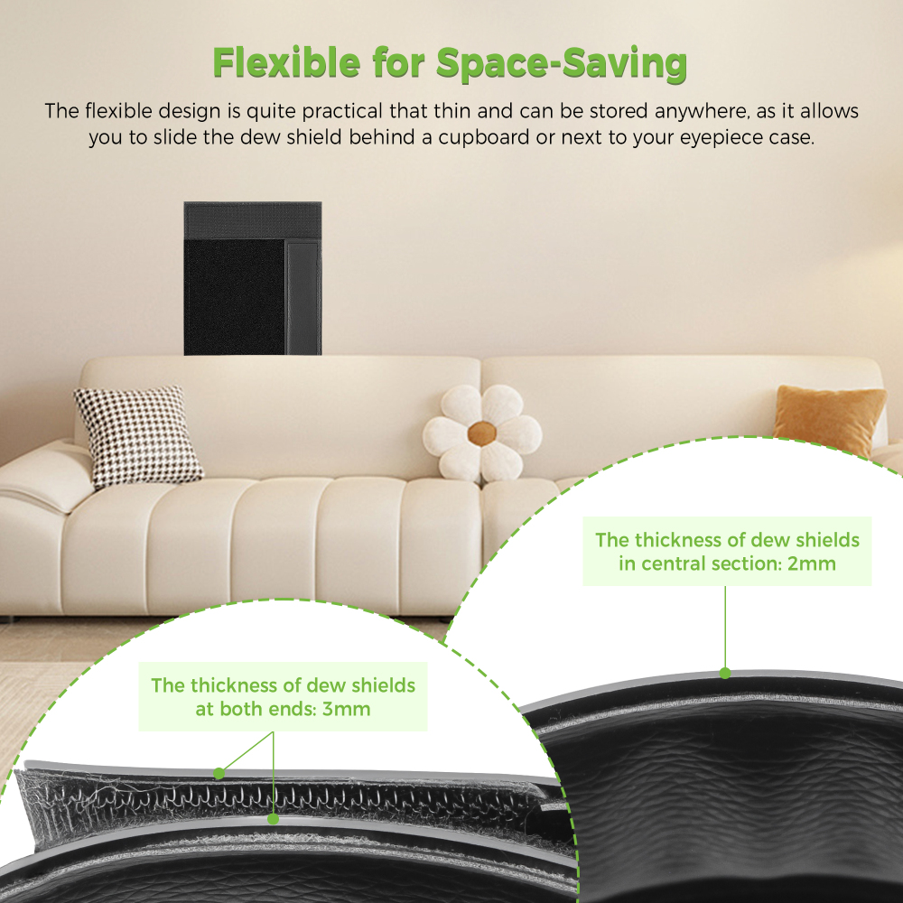 Astromania Flexible Dew Shield for Telescope Front Outer Diameter from 250-270mm diameter-keep dew away and gives you clear observing for entire night