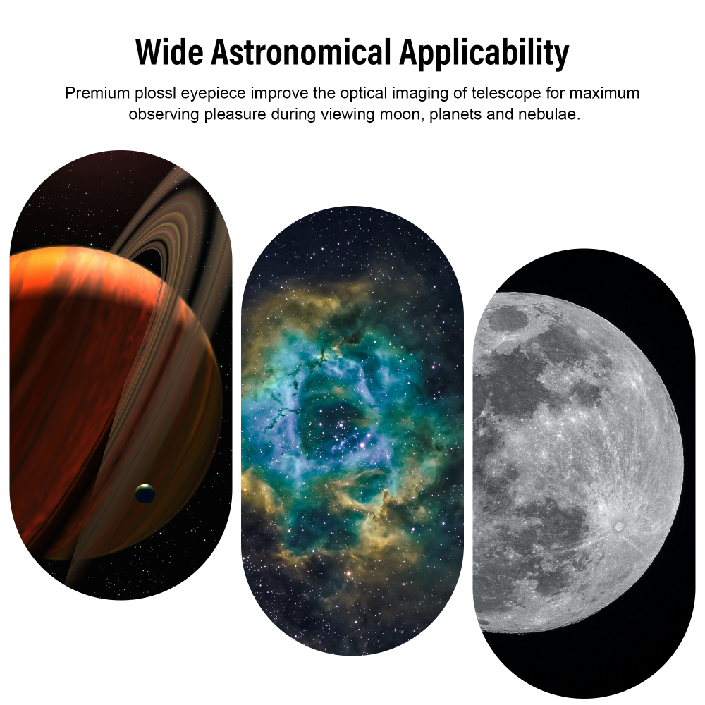 Astromania 20mm 1.25 Inch Plossl Telescope Eyepiece - Fully Multi Coated 4-element Plossl Design Telescope Accessory with Standard 1.25 inch Filter Threaded for Visual Astronomy Observations