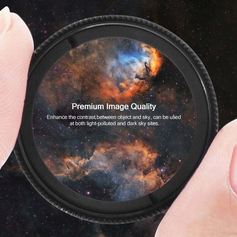 Astromania Telescope UHC Filter 1.25 Inch, Telescope Filter Improve Image Contrast Reduces Light Pollution, Telescope Accessories Nebula Filter for Superb Views of Orion, Swan and Other Extended Nebulae