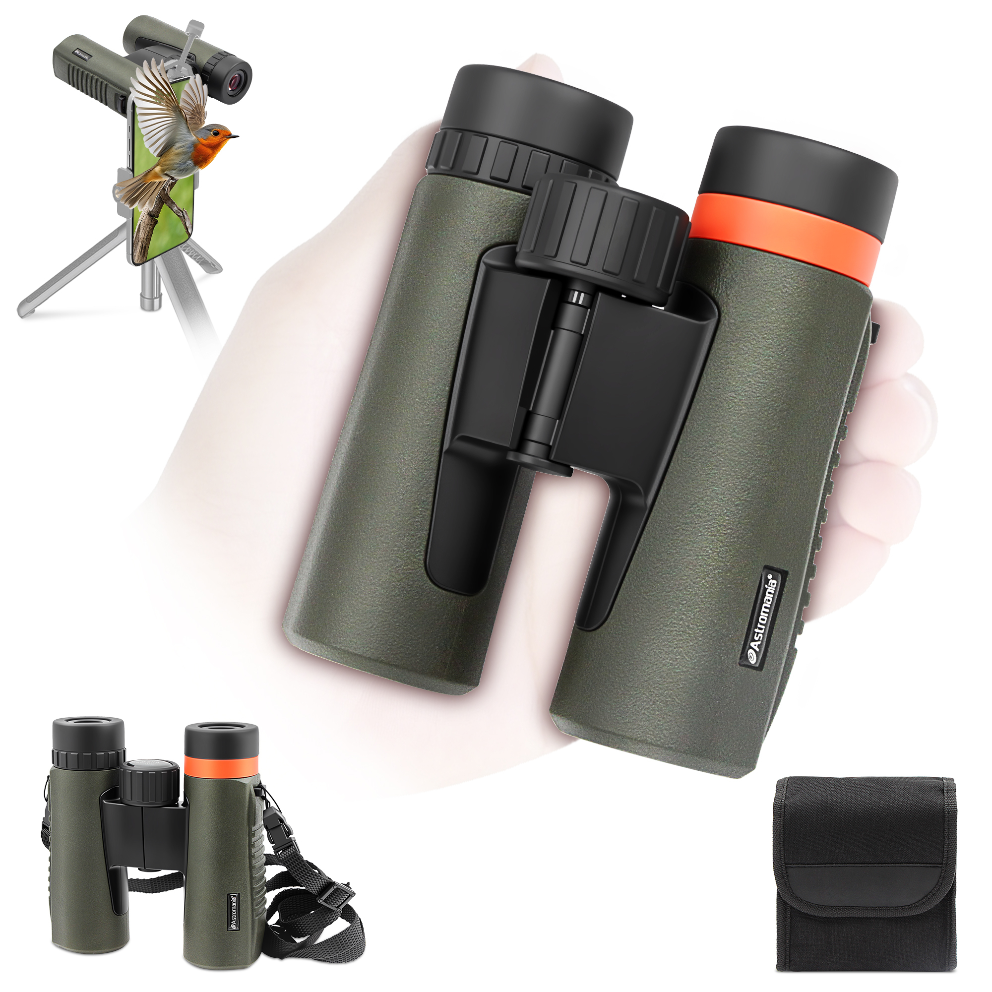 Astromania 8x26 Compact Binoculars Waterproof for Adults and Kids, Hunting and Sport Games, Theater and Concerts, Bird Watching