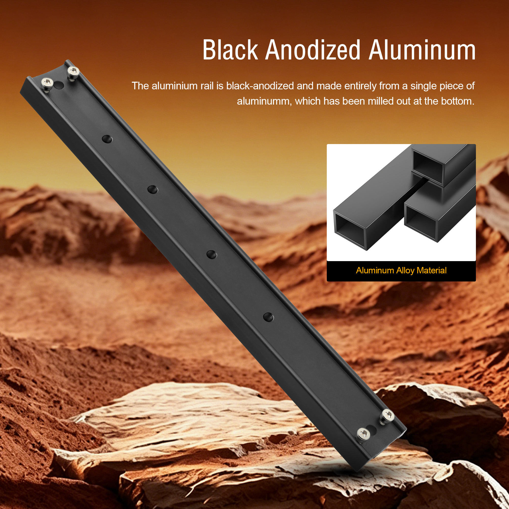 Astromania 33cm mounting Rail for EQ-4/5/6 mounts - GP Prism Rail for telescopes - Easy Installation for Your Telescope OTA